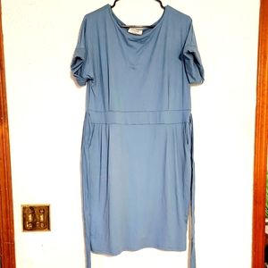 Large Zenana Dress in Dusky Blue